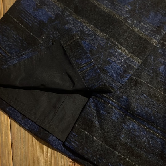 Artisan NY Aztec Wool Blend Skirt 2 - Picture 4 of 9